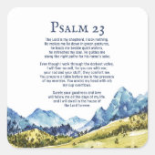 詩篇23 NKJV主はわたしの羊飼いだ スクエアシール (正面)