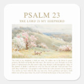 詩篇23 NKJV主はわたしの羊飼いだ スクエアシール (正面)