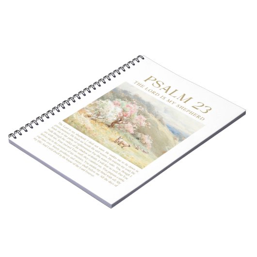 詩篇23 NKJV主はわたしの羊飼いだ ノートブック (左側)