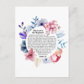 詩篇23 NKJV主はわたしの羊飼いだ ポストカード (正面)