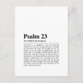 詩篇23 NKJV主はわたしの羊飼いだ ポストカード (正面)