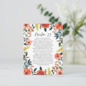 詩篇23 NKJV主はわたしの羊飼いだ ポストカード (スタンド正面)