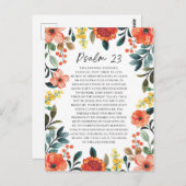 詩篇23 NKJV主はわたしの羊飼いだ ポストカード (正面/裏面)