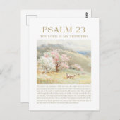 詩篇23 NKJV主はわたしの羊飼いだ ポストカード (正面/裏面)