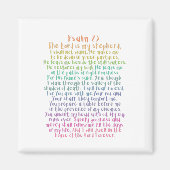 詩篇23 NKJV主はわたしの羊飼いだ マグネット (正面)