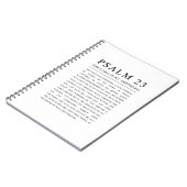 詩篇23 NKJV聖書主は私の羊飼いだ ノートブック (左側)