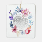 詩篇23 NKJV 主は私の羊飼い セラミックオーナメント (左)