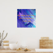 詩篇24：キリスト教のポスターの聖句 ポスター (キッチン)