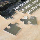 詩篇24:1,2地は主と主である ジグソーパズル (側面)