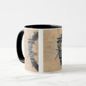 詩篇24:4-7聖書の詩Two-Tone Mug マグカップ (正面左)