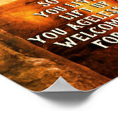 詩篇24:7栄光の王、聖書聖句 ポスター (角)