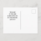 詩篇24:7-8頭を上げ、門を開け ポストカード (裏面)