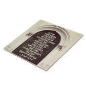 詩篇24:7-8 門よ、あなたがたの頭を上げよ タイル (側面)