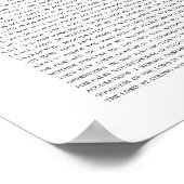 詩篇27主は私の光と私の救いである ポスター (角)