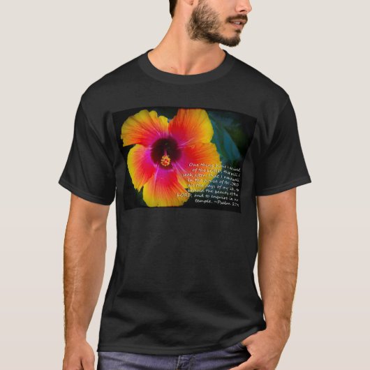 詩篇27時4分黒番 Tシャツ (正面)