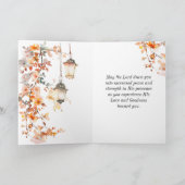 詩篇27:1主は私の光と救いの聖書である カード (内部)