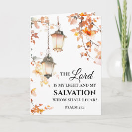 詩篇27:1主は私の光と救いの聖書である カード