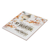 詩篇27:1主は私の光と救いの聖書である タイル (側面)