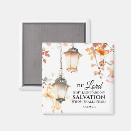 詩篇27:1主は私の光と救いの聖書である マグネット