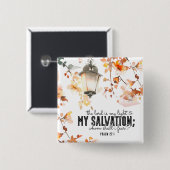 詩篇27:1主は私の光と救いの聖書である 缶バッジ (正面&裏面)