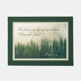 詩篇27:1主は私の光と私の救いである。 ドアマット