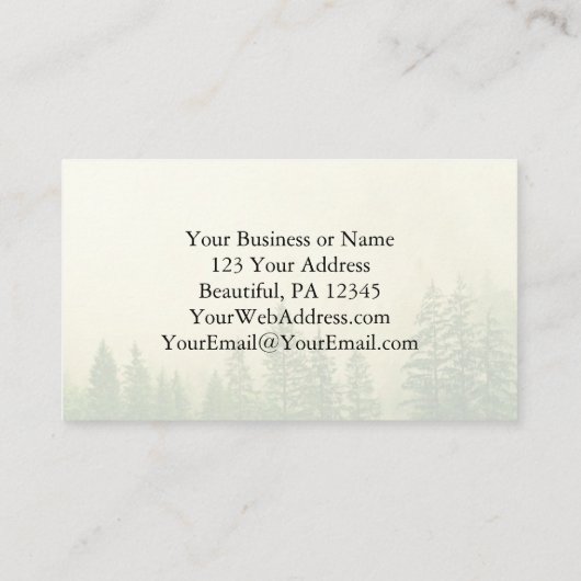 詩篇27:1主は私の光と私の救いである。 名刺 (裏面)