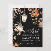 詩篇27:1主は私の軽い聖書フラットカードである (正面)