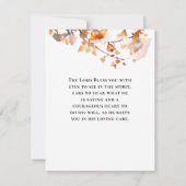 詩篇27:1主は私の軽い聖書フラットカードである (裏面)