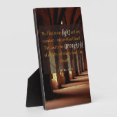 詩篇27:1光と要塞のプラーク フォトプラーク (側面)