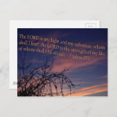 詩篇27:1夜明け ポストカード (正面/裏面)