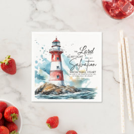 詩篇27:1聖書LORDは私の光と救いである スタンダードカクテルナプキン