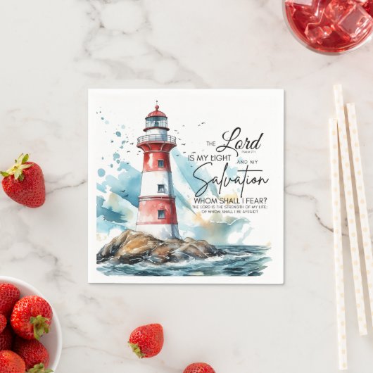 詩篇27:1聖書LORDは私の光と救いである スタンダードカクテルナプキン (インサイチュ)