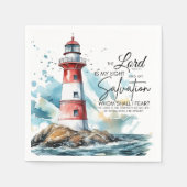 詩篇27:1聖書LORDは私の光と救いである スタンダードカクテルナプキン (正面)