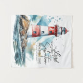 詩篇27:1聖書LORDは私の光と救いである タペストリー (正面(横))