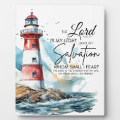 詩篇27:1聖書LORDは私の光と救いである フォトプラーク (正面)