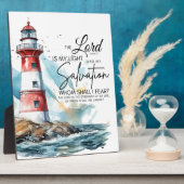 詩篇27:1聖書LORDは私の光と救いである フォトプラーク (側面)