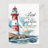 詩篇27:1聖書LORDは私の光と救いである ポストカード (正面)