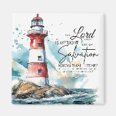 詩篇27:1聖書LORDは私の光と救いである マグネット (正面)