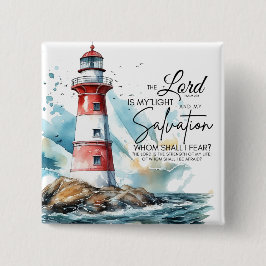 詩篇27:1聖書LORDは私の光と救いである 缶バッジ