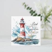 詩篇27:1聖書LORDは私の光救いカード