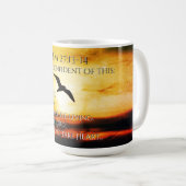 詩篇27:13-14の善を見る コーヒーマグカップ (正面右)