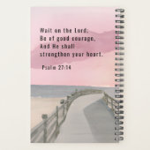 詩篇27:14主なる聖書の聖句の海を待つ プランナー手帳 (裏面)