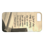 詩篇27:14主を待つ、聖書の聖句 Case-Mate iPhoneケース (裏面(横))
