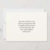 詩篇27:14主バイブル聖句フラットカードで待つ (裏面)