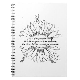 詩篇27:14聖書の聖句ノート ノートブック