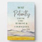 詩篇27:14 フォトプラーク (正面)