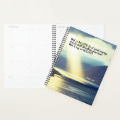 詩篇27:14 Wait on the LORD Bible Verse海 プランナー手帳 (ディスプレー)