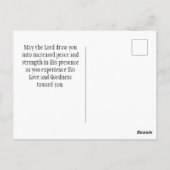 詩篇27:14 Wait on the LORD Bible Verse海 ポストカード (裏面)