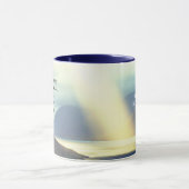 詩篇27:14 Wait on the LORD Bible Verse海 マグカップ (中央)