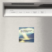 詩篇27:14 Wait on the LORD Bible Verse海 マグネット (インサイチュ (食洗機))